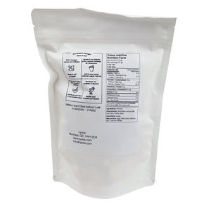 back of bag of freeze-dried apples
